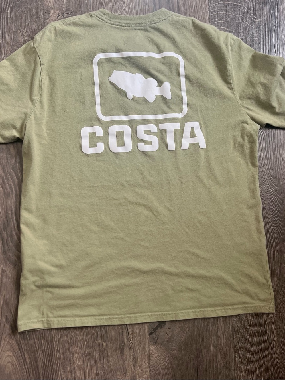 Costa Logo Tee in Olive Green XL